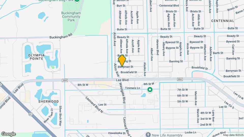 5543 Berryman St Map and Location Details