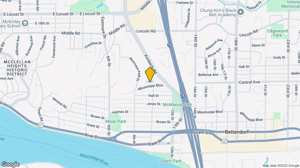 934 Mississippi Blvd Map and Location Details