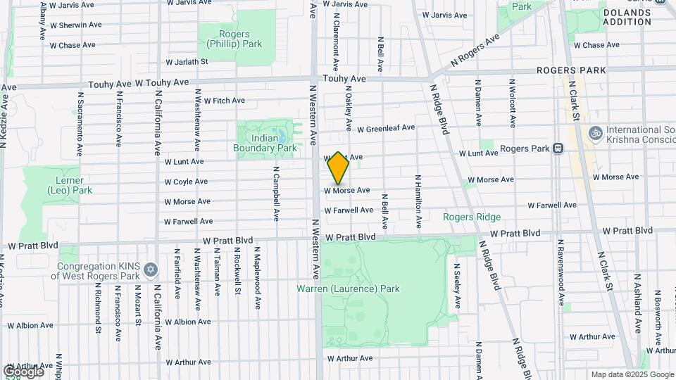 2337 W Morse Ave Mapa y Detalles de la Ubicación