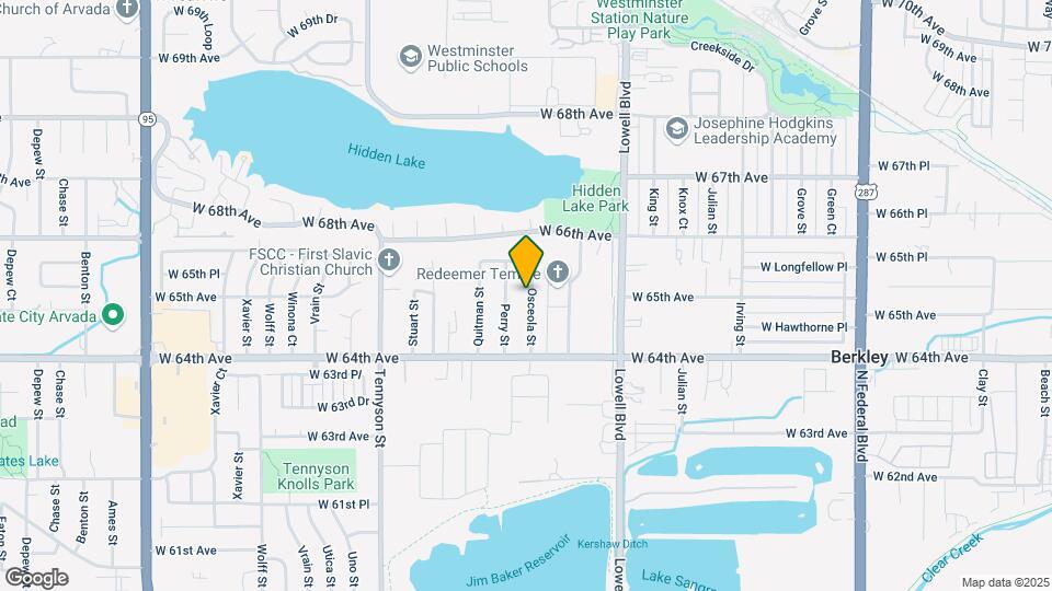 6481 Osceola St Map and Location Details