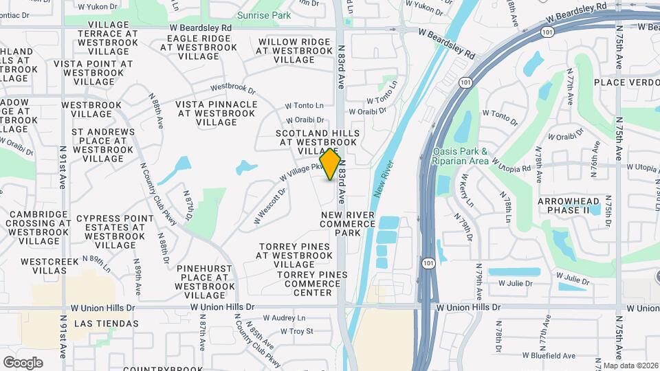 19034 N 83rd Dr Map and Location Details