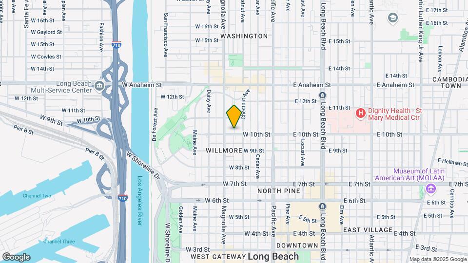 429 W 10th St Map and Location Details