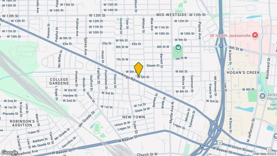 1536 W 5th St Map and Location Details