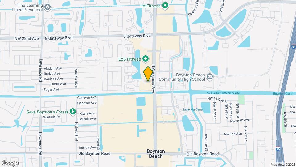 Boynton Beach Townhomes Mapa y Detalles de la Ubicación