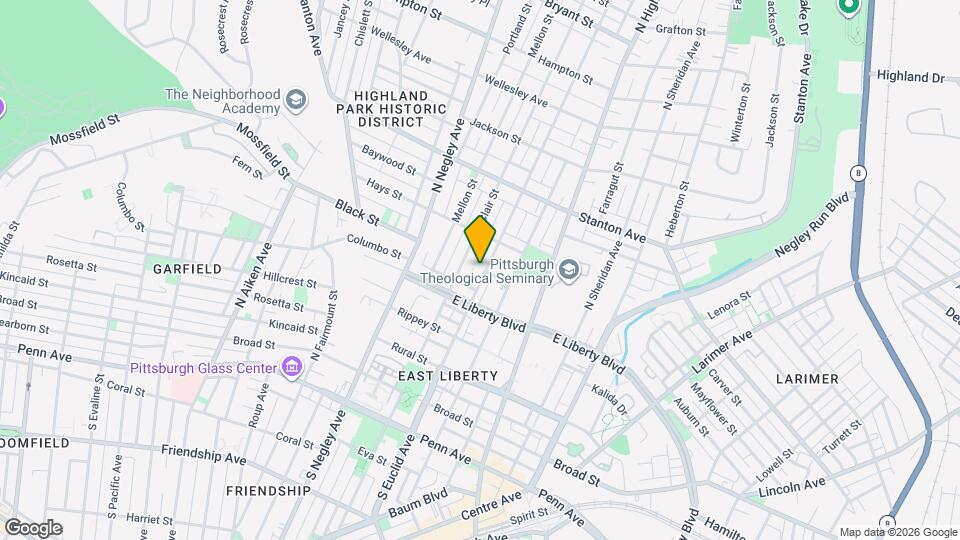 531 N Euclid Ave Map and Location Details