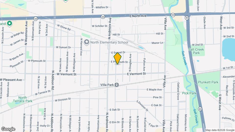 485 N Beverly Ave Map and Location Details