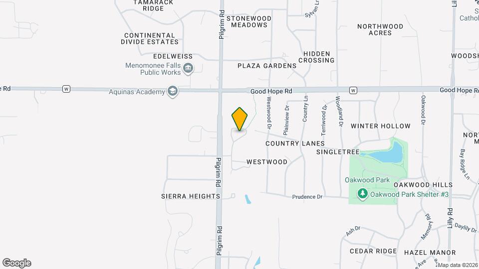 N70W15476 Amberleigh Cir, Unit N70W15457 Map and Location Details