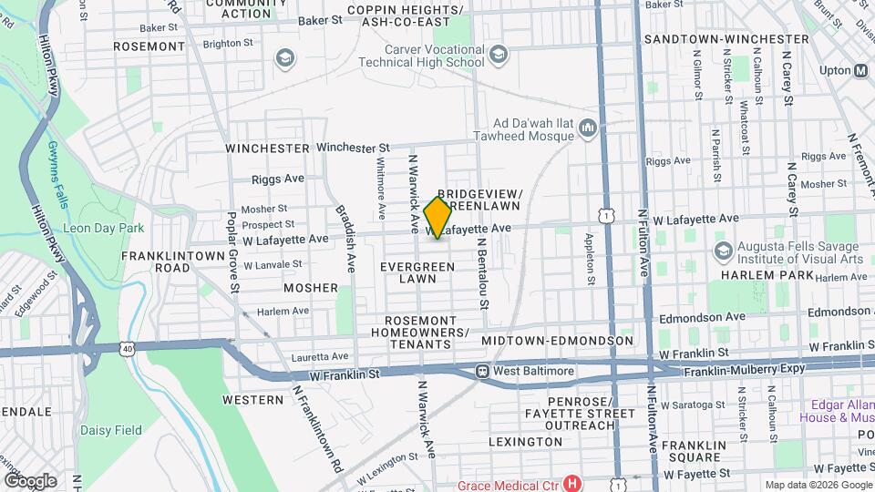 2410 Calverton Heights Ave Mapa y Detalles de la Ubicación