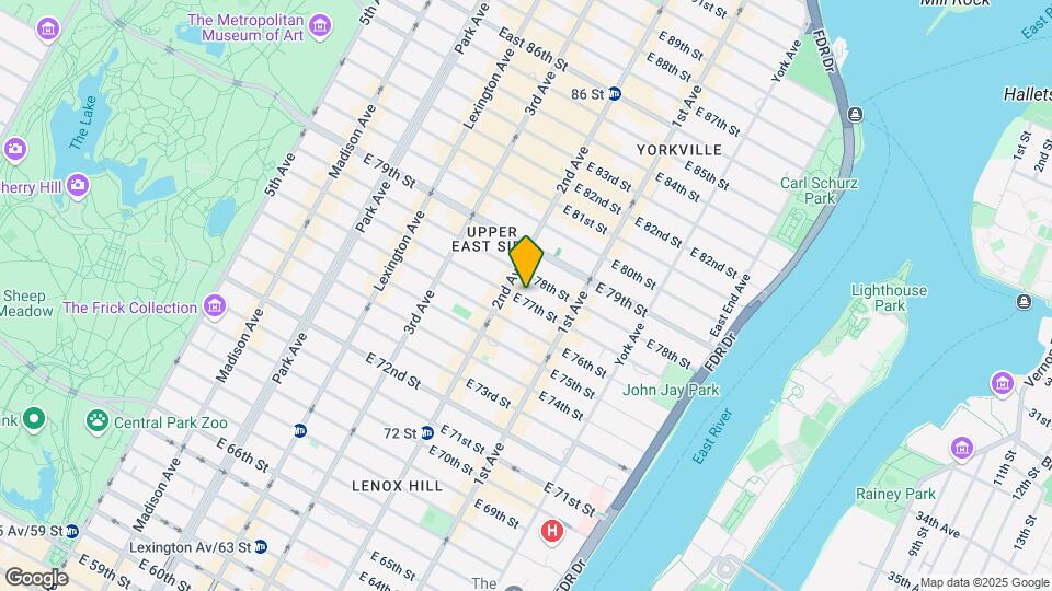 315 E 77th St Mapa y Detalles de la Ubicación