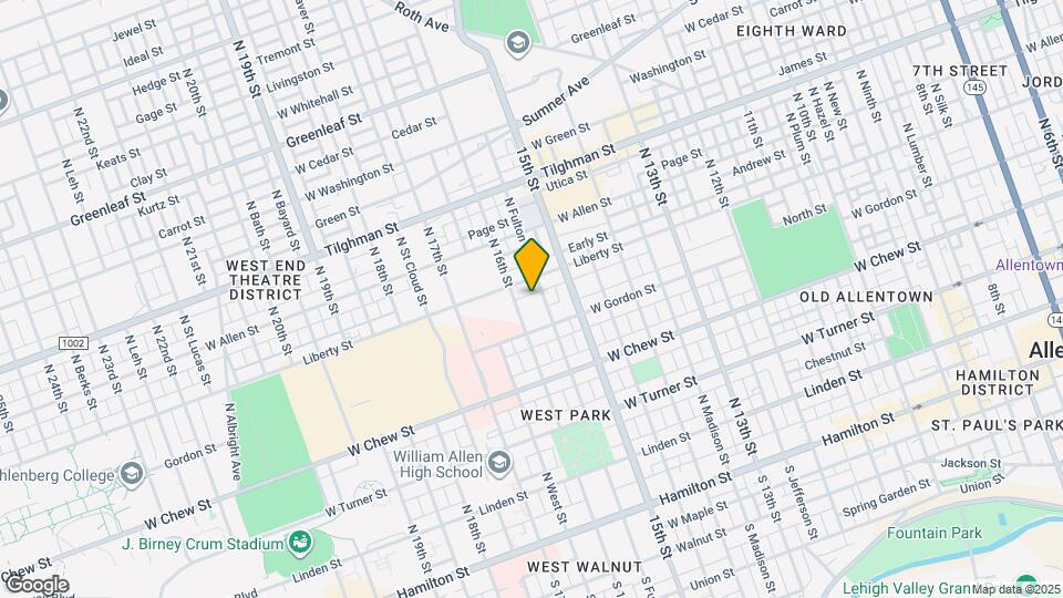 1542 Warren St Map and Location Details