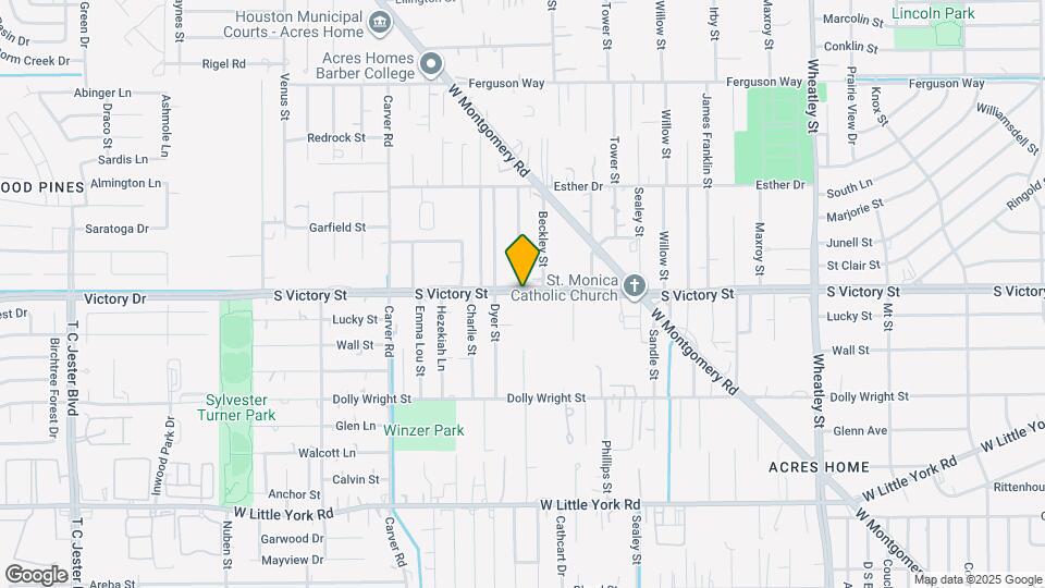 1901 S Victory St Map and Location Details