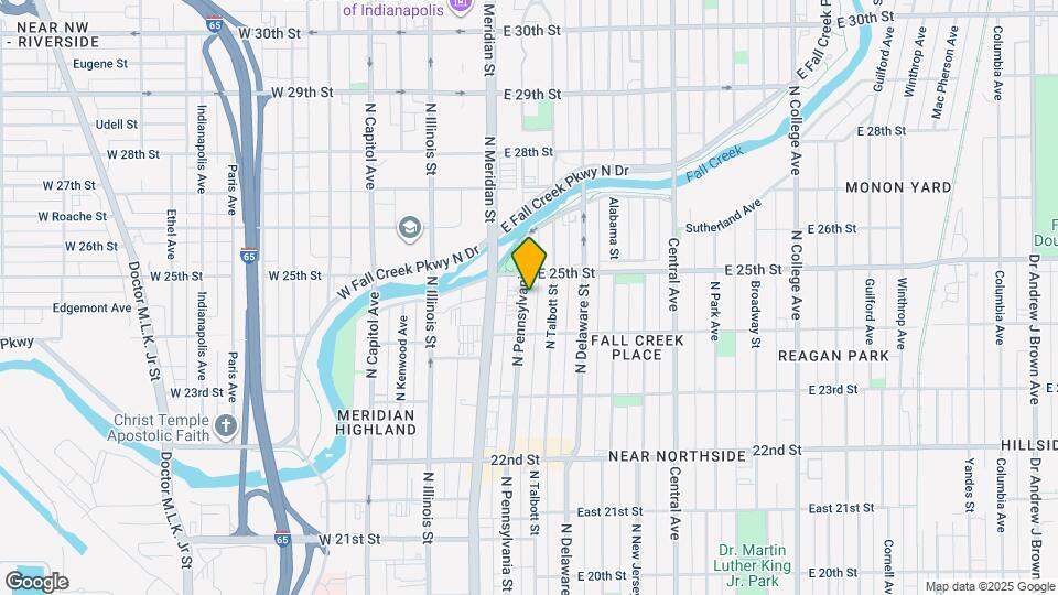 2437 N Pennsylvania St Map and Location Details