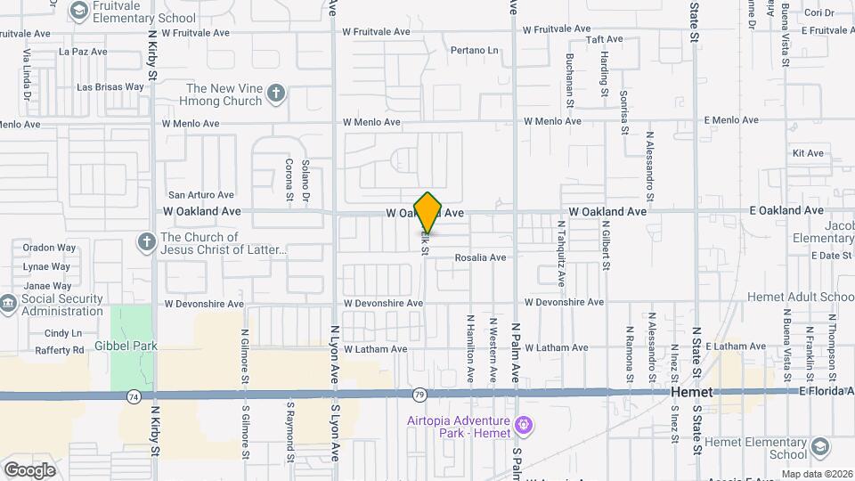 446 N Elk St, Unit D Mapa y Detalles de la Ubicación