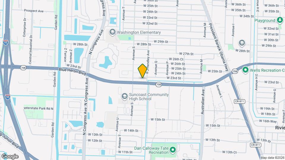 1520 Blue Heron Blvd Mapa y Detalles de la Ubicación