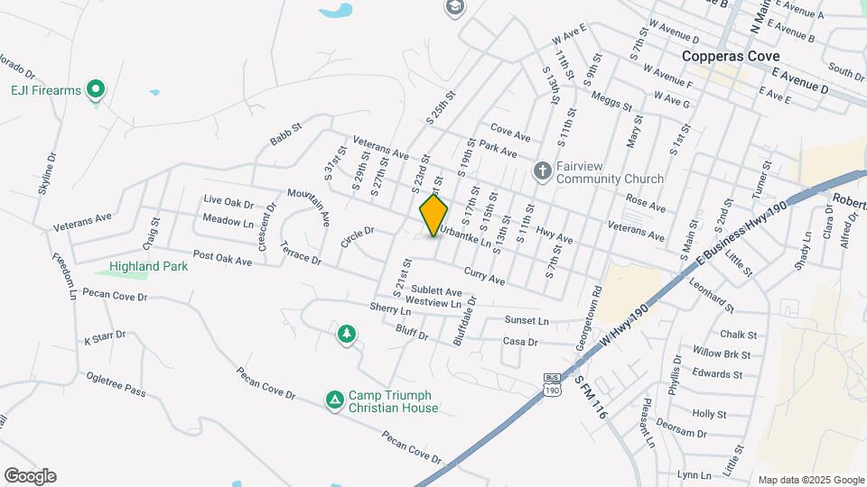 1208 S 19th St Map and Location Details