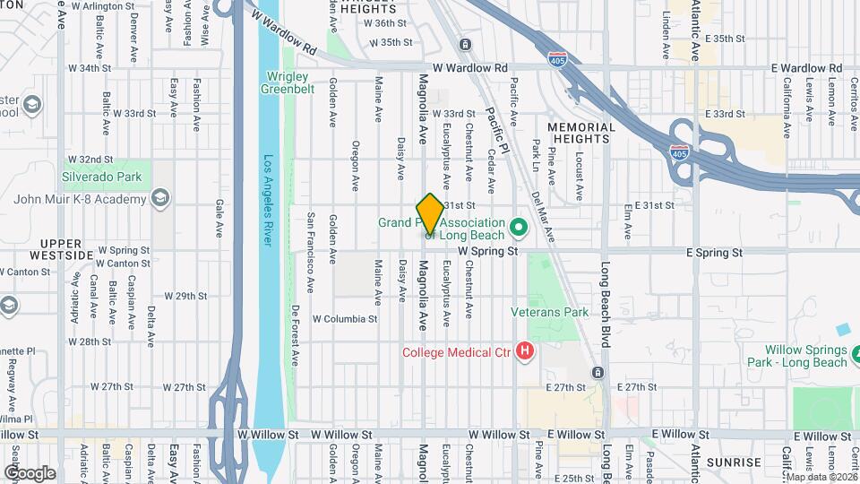 3020 Magnolia Ave Map and Location Details