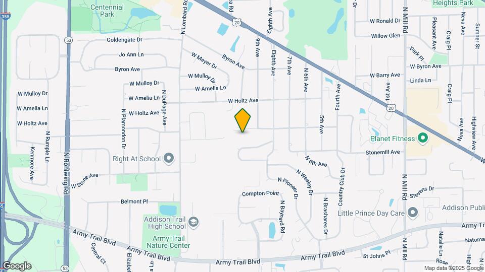19W751 Woodland Ave Map and Location Details