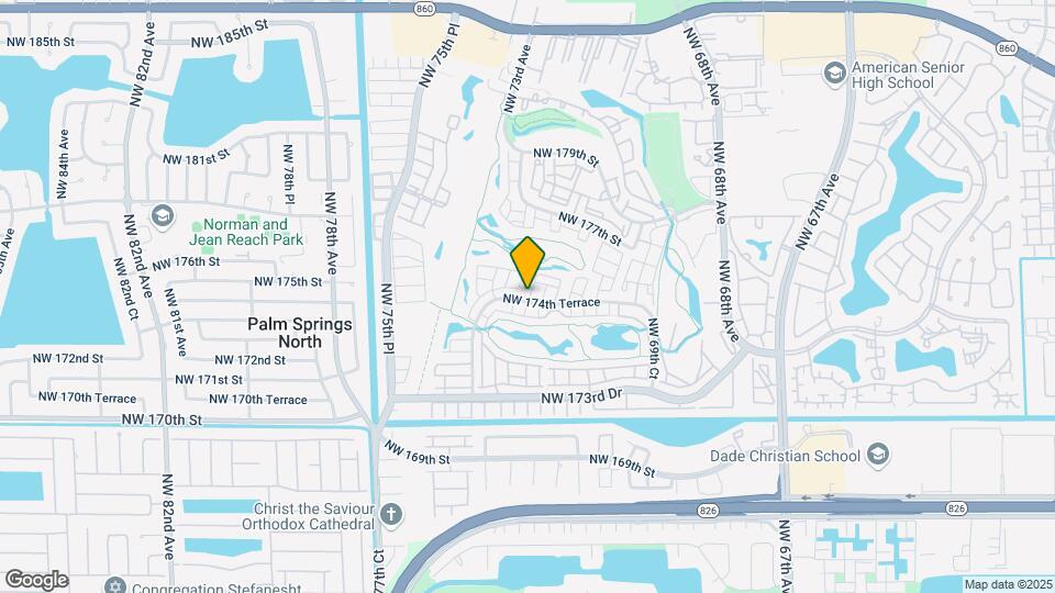 7261 NW 174th Terrace Map and Location Details