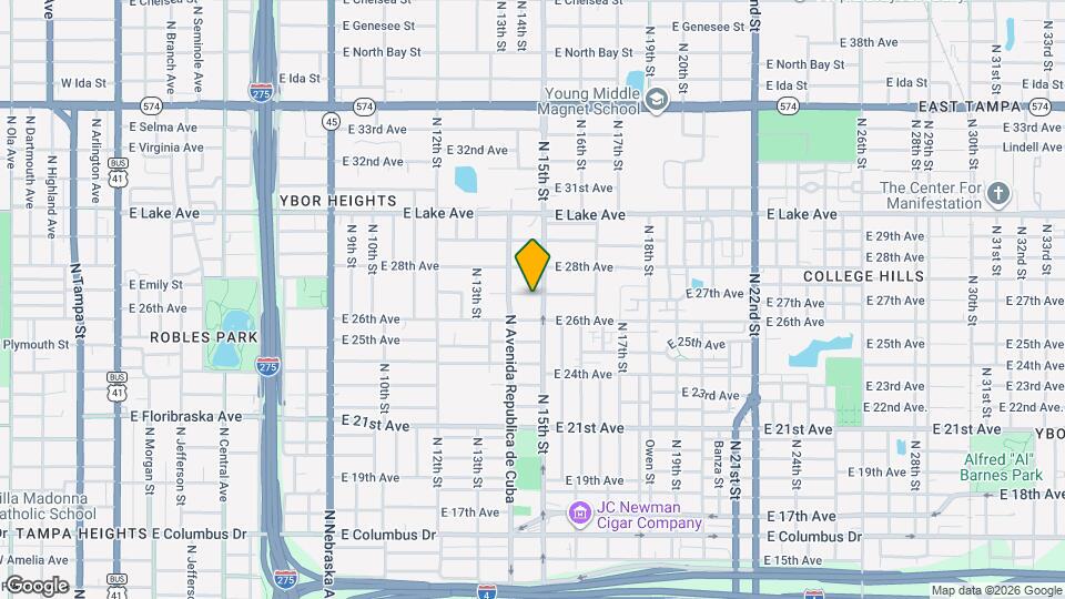 1411 E 27th Ave Map and Location Details