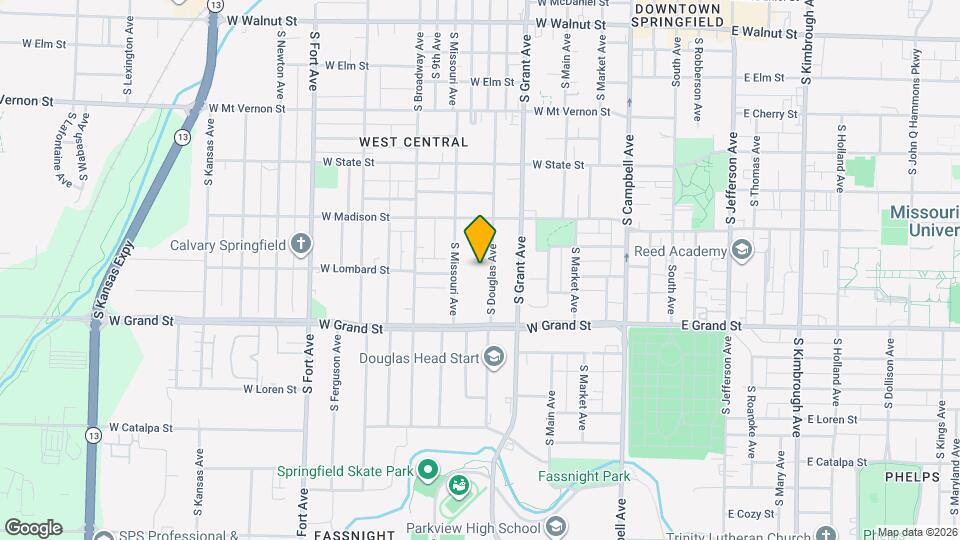 865 S Douglas Ave Map and Location Details