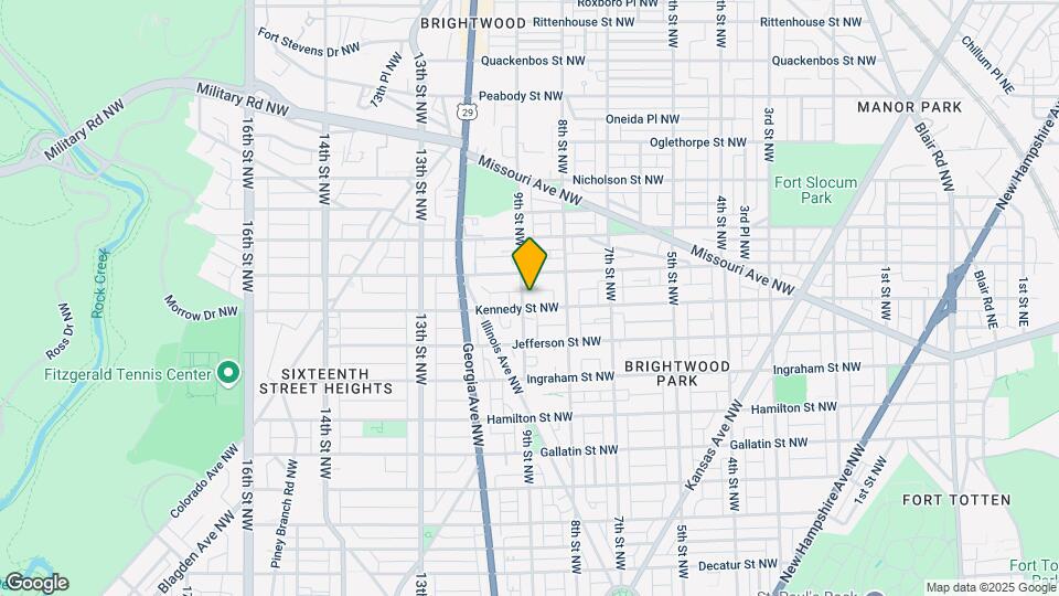 839 Kennedy St NW Map and Location Details