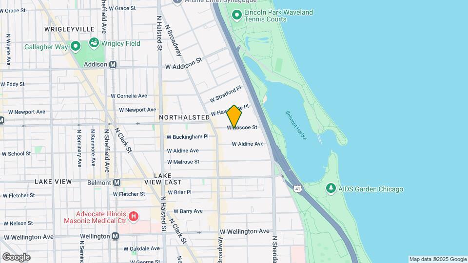 525 W Roscoe St Mapa y Detalles de la Ubicación