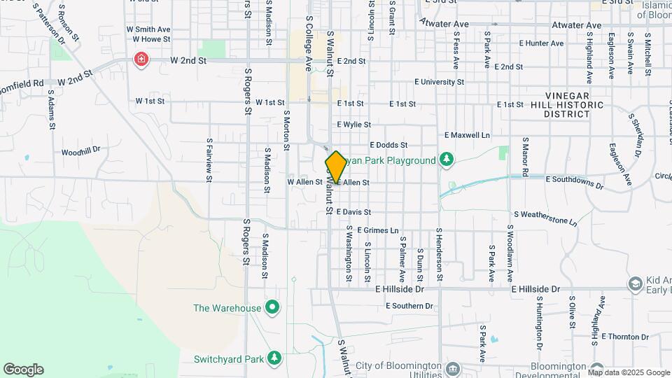 1005 S Walnut St Map and Location Details