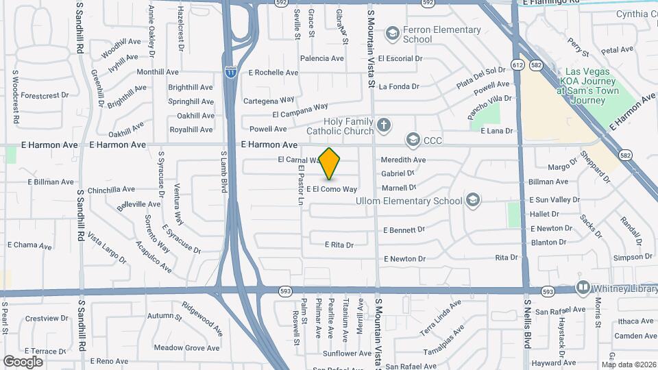 4476 E El Como Way Map and Location Details