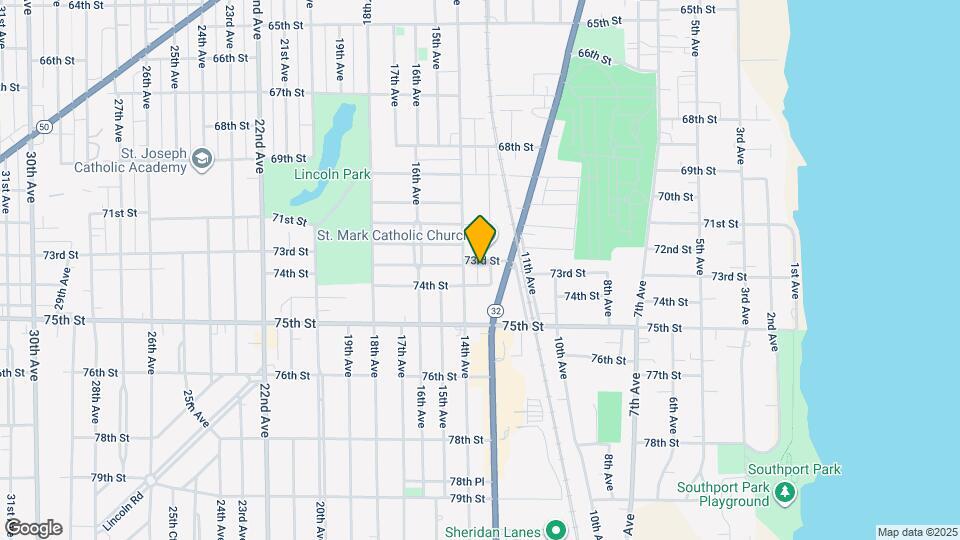 1313 73rd St Map and Location Details