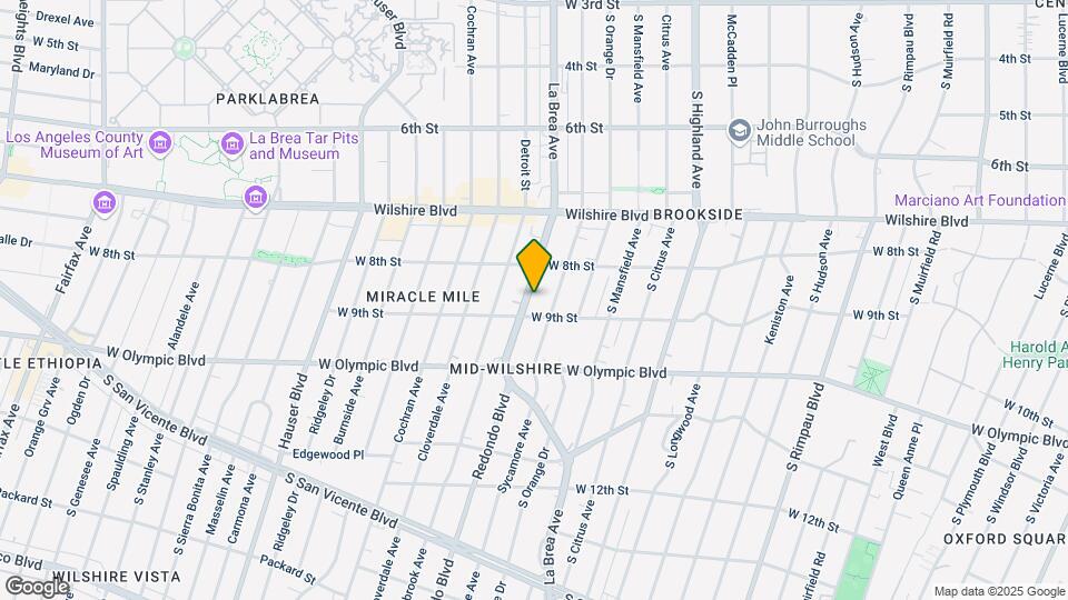 838 S La Brea Ave Map and Location Details