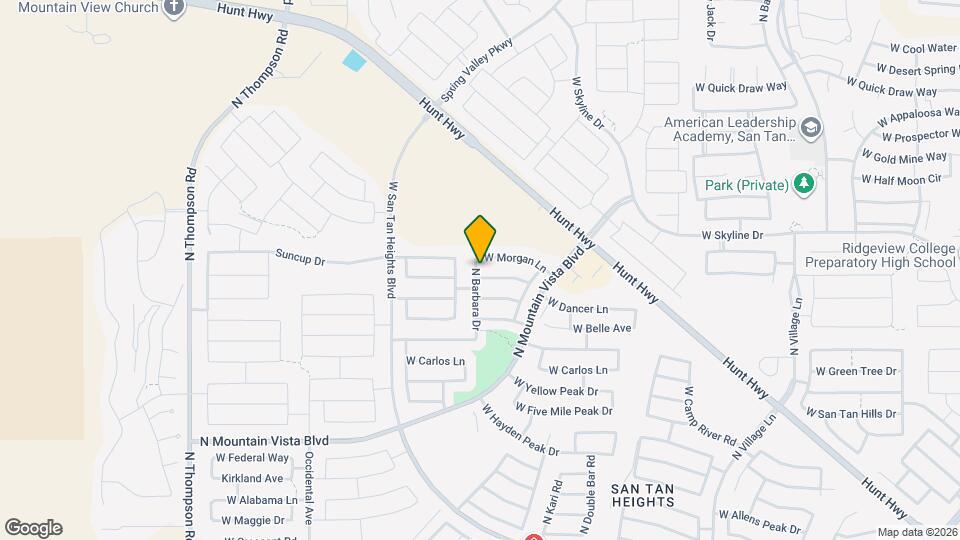 3586 W Naomi Ln Map and Location Details