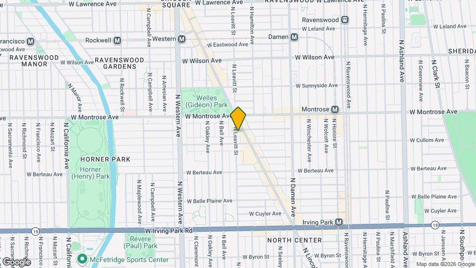 4321 N Leavitt St Map and Location Details