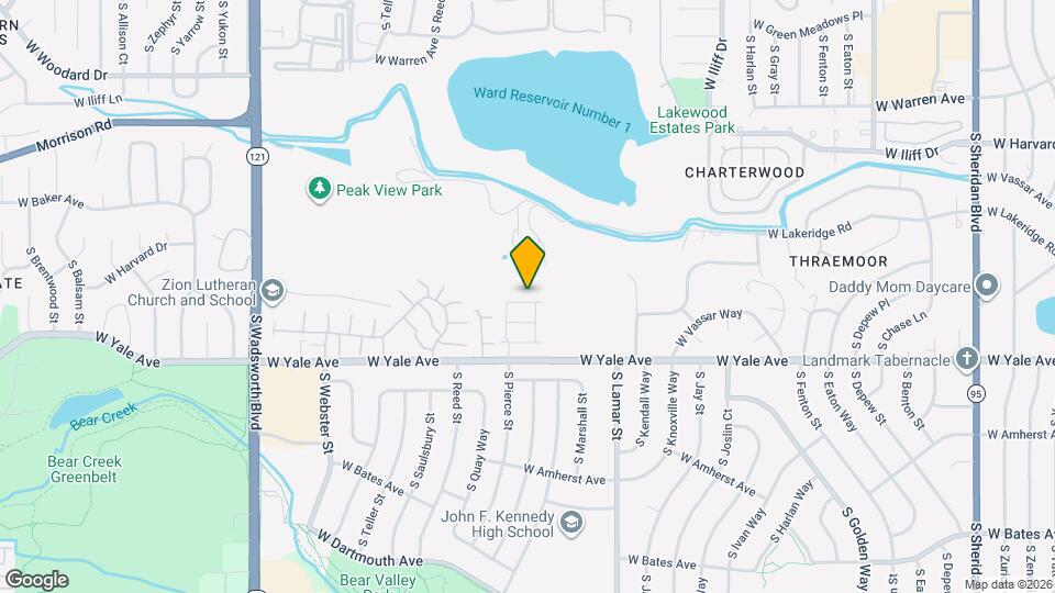 6699 W Yale Ave Map and Location Details