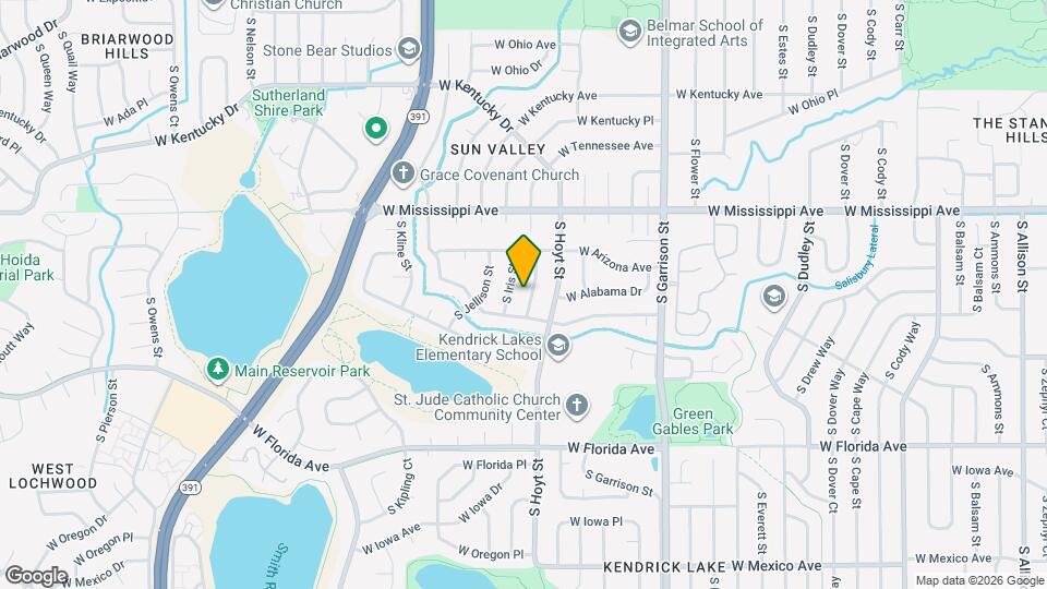 1277 S Independence St Map and Location Details