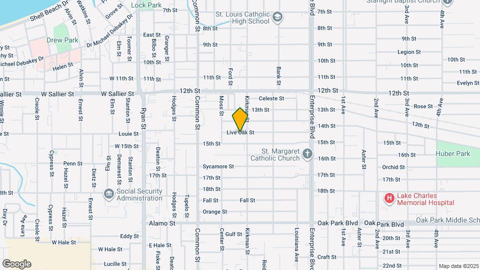 720 Live Oak St Mapa y Detalles de la Ubicación