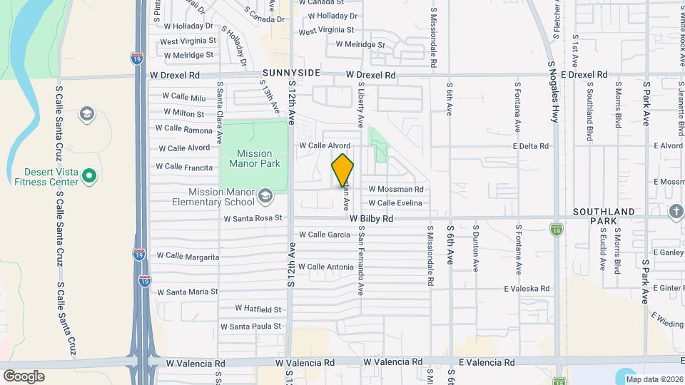 6034 S Lostan Ave Mapa y Detalles de la Ubicación