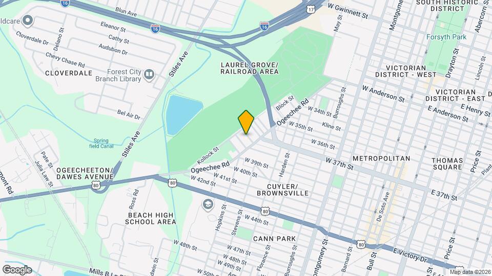 1025 W 38th St Map and Location Details