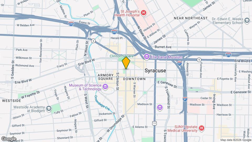 205 S Salina St Map and Location Details