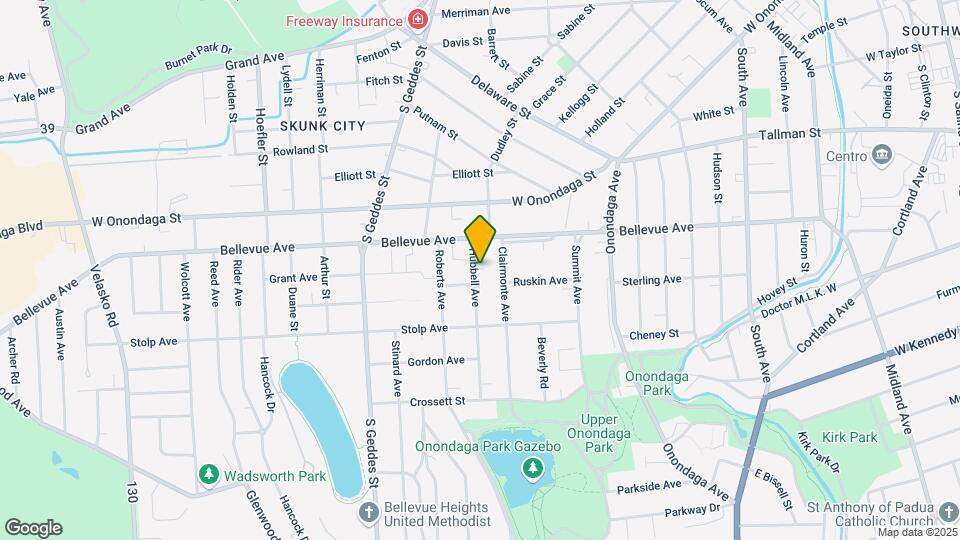 Syracuse Duplex Map and Location Details