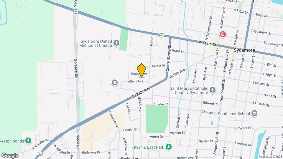 825 Albert Ave Map and Location Details