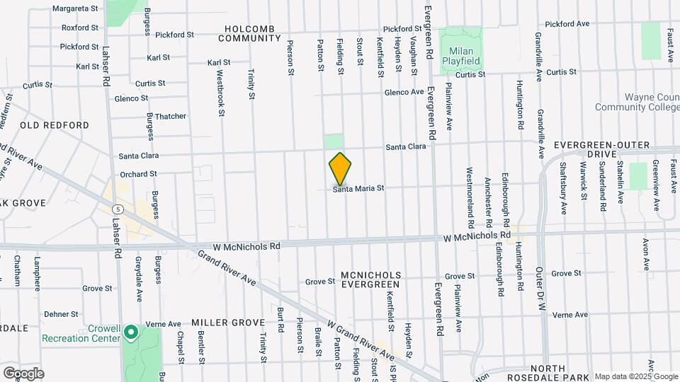 17251 Fielding St Map and Location Details