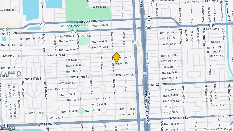 880 NW 129th St Map and Location Details