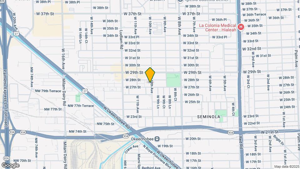 2712 W 10th Ave Map and Location Details