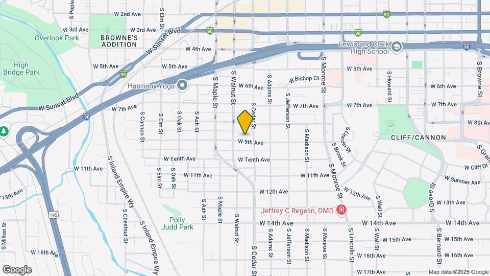 1412 W 9th Ave Map and Location Details