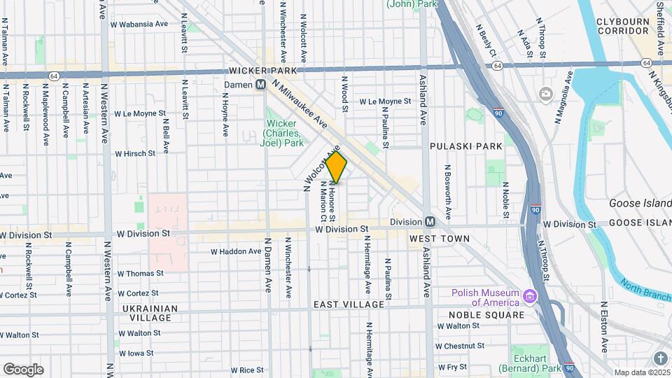 1261 N Honore St Map and Location Details
