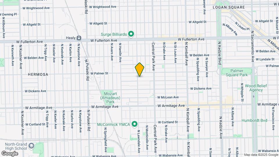 3652 W Shakespeare Ave, Unit #3 Mapa y Detalles de la Ubicación