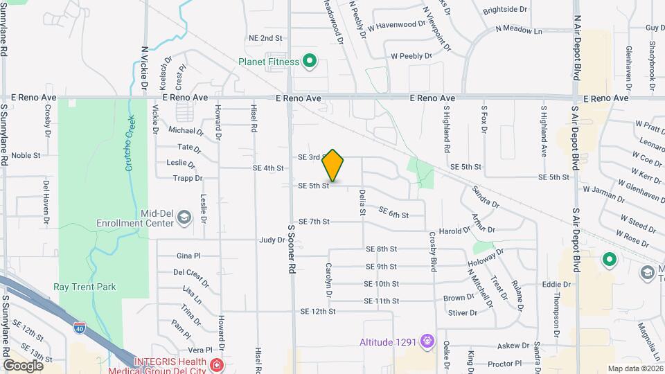 5812 SE 5th St Map and Location Details