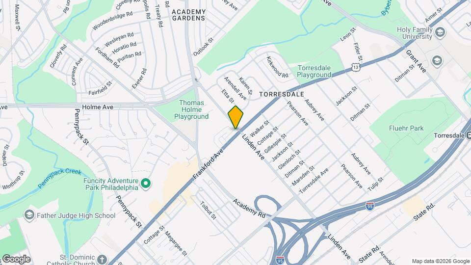 9194 Frankford Ave, Unit 2nd Floor Map and Location Details