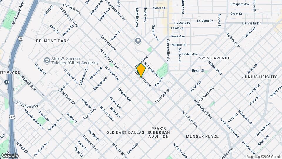 1519 Bennett Ave Mapa y Detalles de la Ubicación