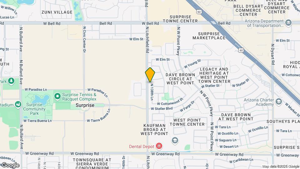 16252 N 138th Ln Map and Location Details